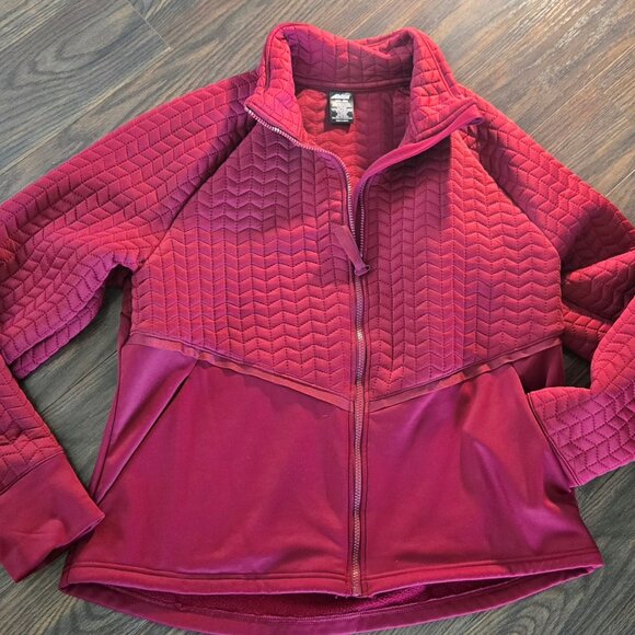 AVIA Cranberry Colored Quilted Jacket NWOT/SIZE XXL/20 - Picture 1 of 4